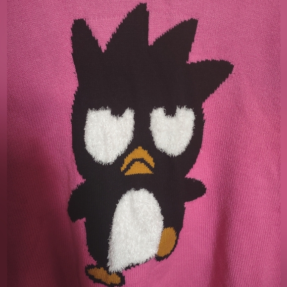 Sanrio NWT Hello Kitty Bad Matz Maru Sweater Large Forever 21 pink new cute gift - Picture 2 of 5